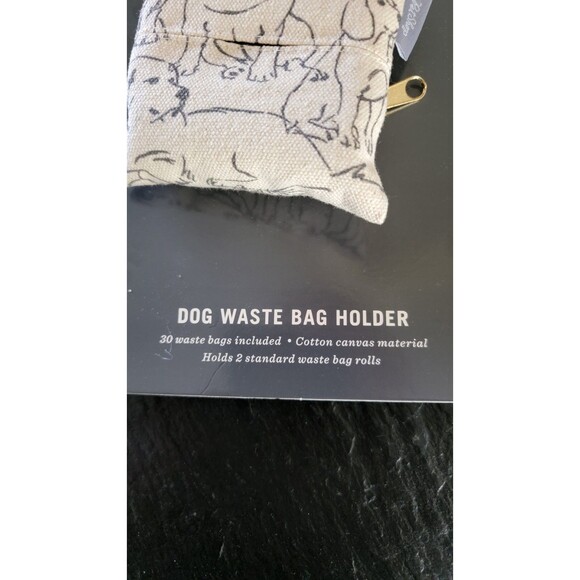 Petshop Fringe Dog Canvas Dog Waste Bag Holder Keychain Dispenser New - Picture 4 of 4